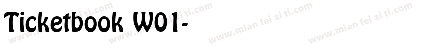 Ticketbook W01字体转换